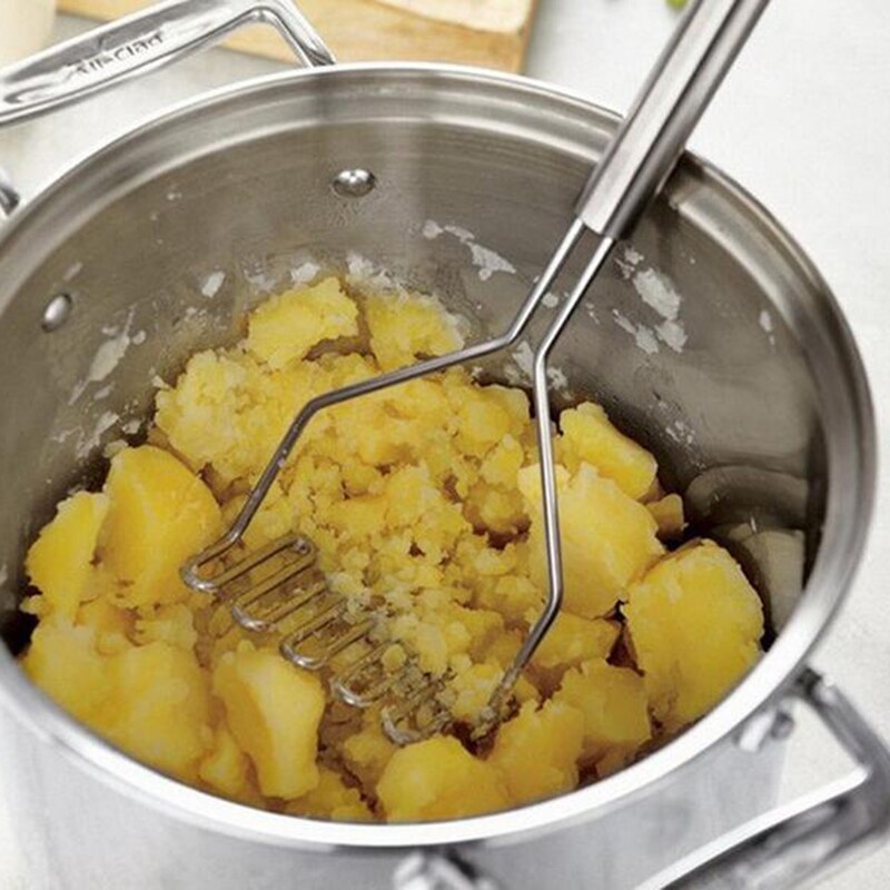 Edelstahl Kartoffel Stampfer Kartoffel Ricers, Der Werkzeuge Obst Gemüse Küche Gadgets Werkzeuge Zubehör 25*9,5 CM