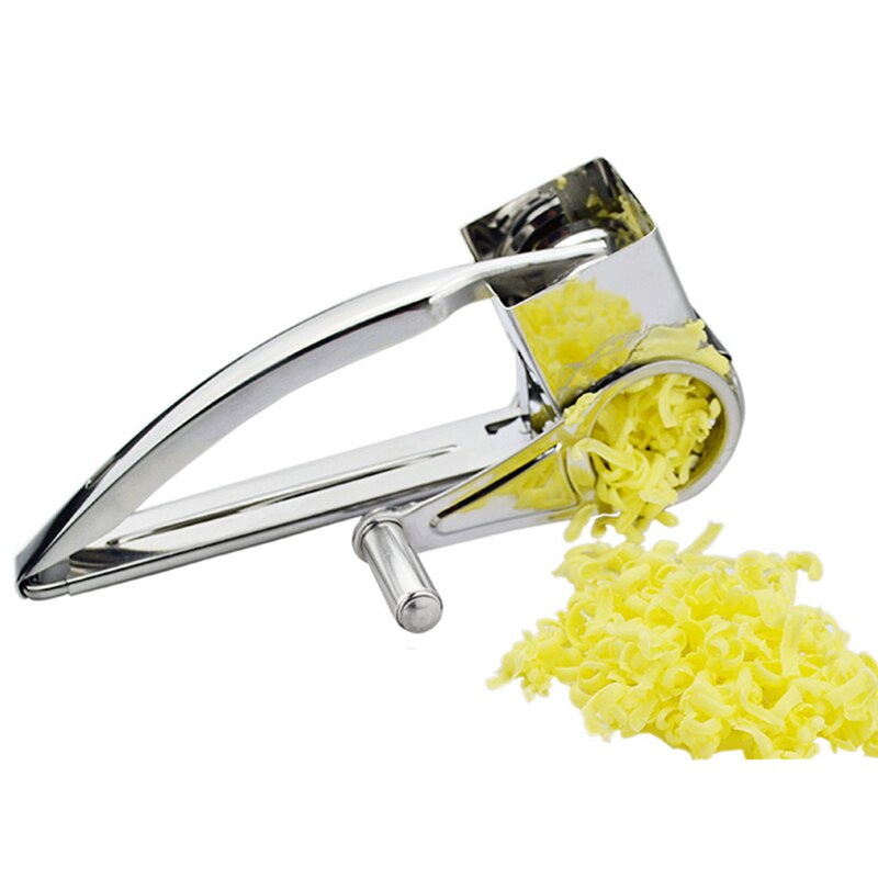Multifunction Stainless Steel Cheese Rotary Graters Shredder Garlic Potato Carrot Grinder Kitchen Tools Gadgets 19.5*10*8CM