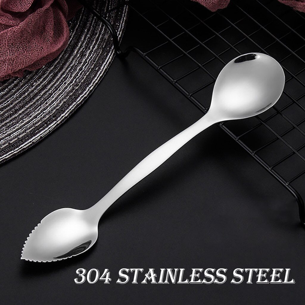 Stainless Steel Spoon Unique Digging Planing Fruit Shaving Double-head Pratical Silver Digging Planing Spoon coisas de cozinha