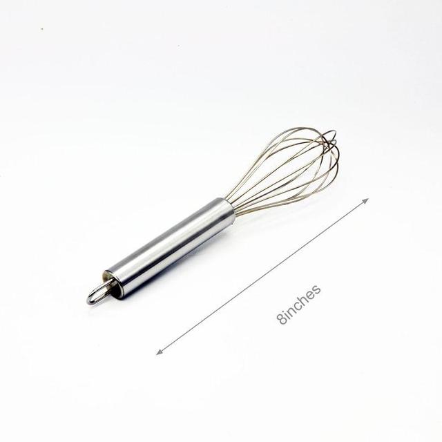 6/8/10/12 inches Stainless Steel Balloon Wire Whisk Manual Egg Beater Mixer Kitchen Baking Utensil Milk Cream Butter Whisk Mixer