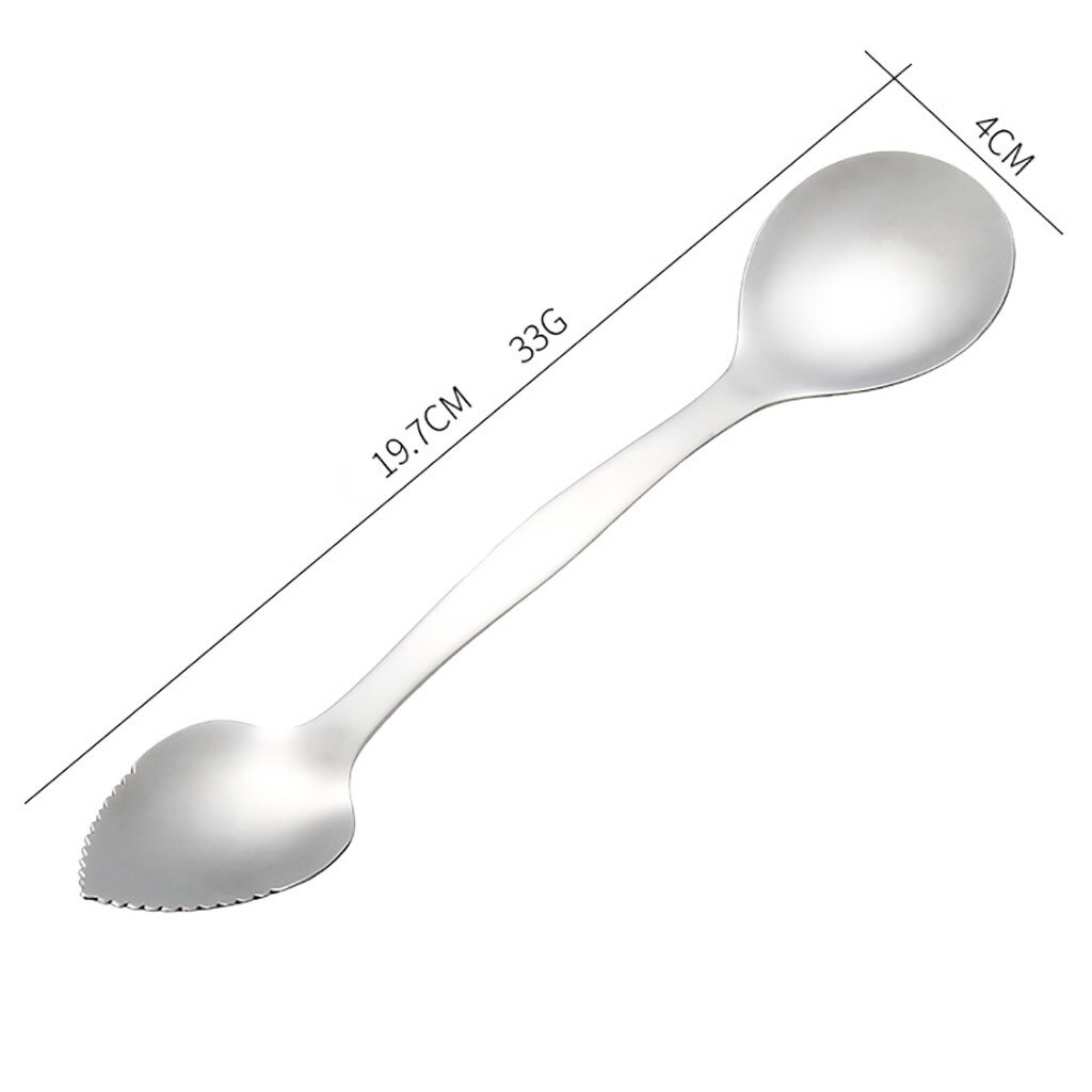 Stainless Steel Spoon Unique Digging Planing Fruit Shaving Double-head Pratical Silver Digging Planing Spoon coisas de cozinha