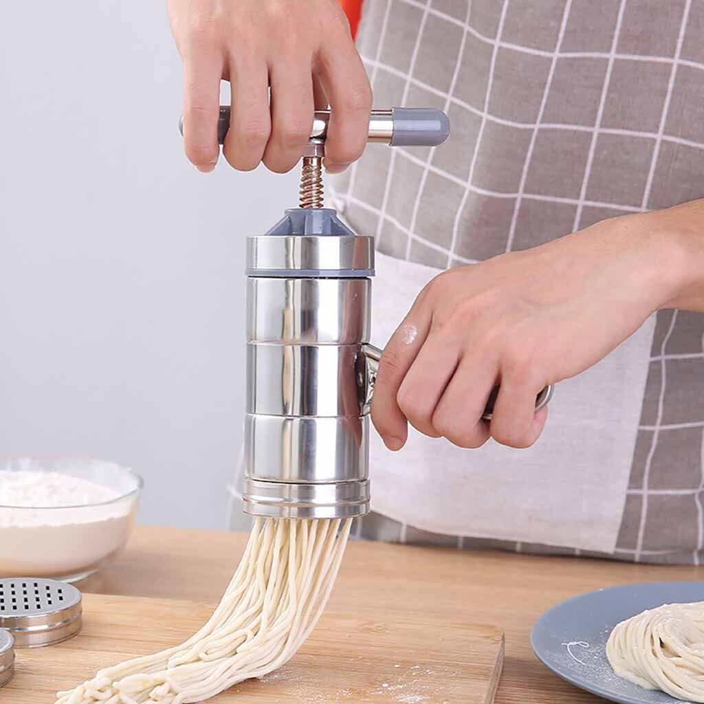 Manuelle Edelstahl Noodle Maker Express Presse Pasta Maschine Kurbel Cutter Obst Presse Spaghetti Küche Maschine Kochgeschirr