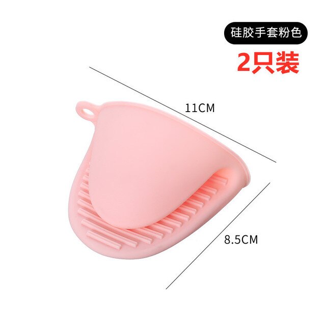 Hot Easy Cleaned Microwave Oven Mitt Non-slip Glove Silicone Hand Protector Heatproof Mitten Thickened Kitchen Cooking Gadgets